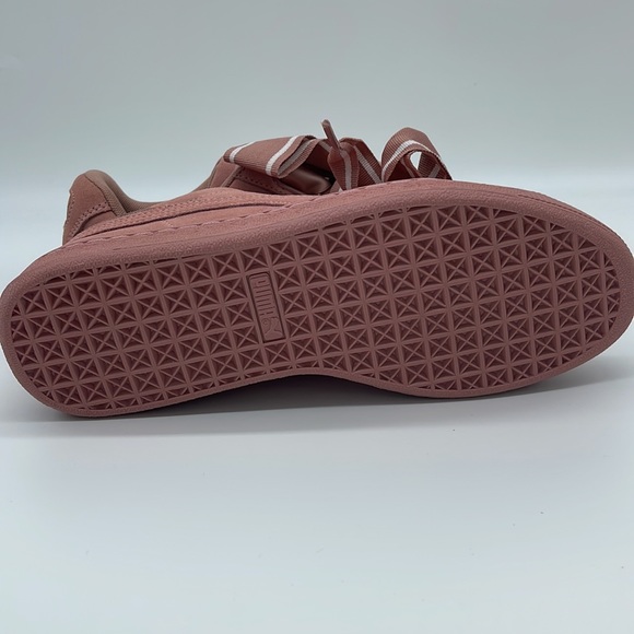 Puma Suede Heart Satin II Women's Shoes Cameo Brown-Cameo Brown 364084-03 - Picture 7 of 10